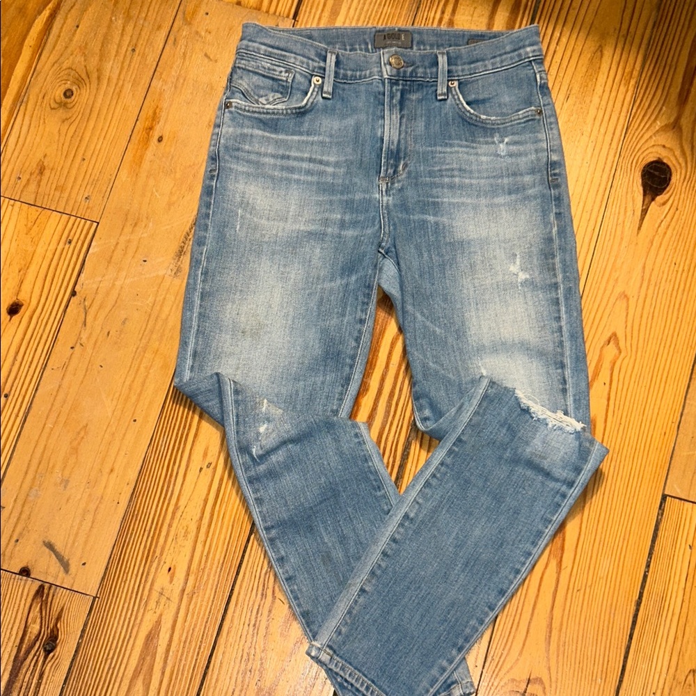AGOLDE Sophie Crop Distressed Jeans Size 25